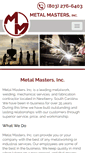 Mobile Screenshot of metal-mastersinc.com