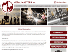 Tablet Screenshot of metal-mastersinc.com